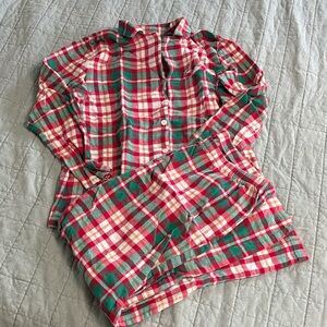 Jammies For Families Plaid Button-Up Pajama Set Size XL